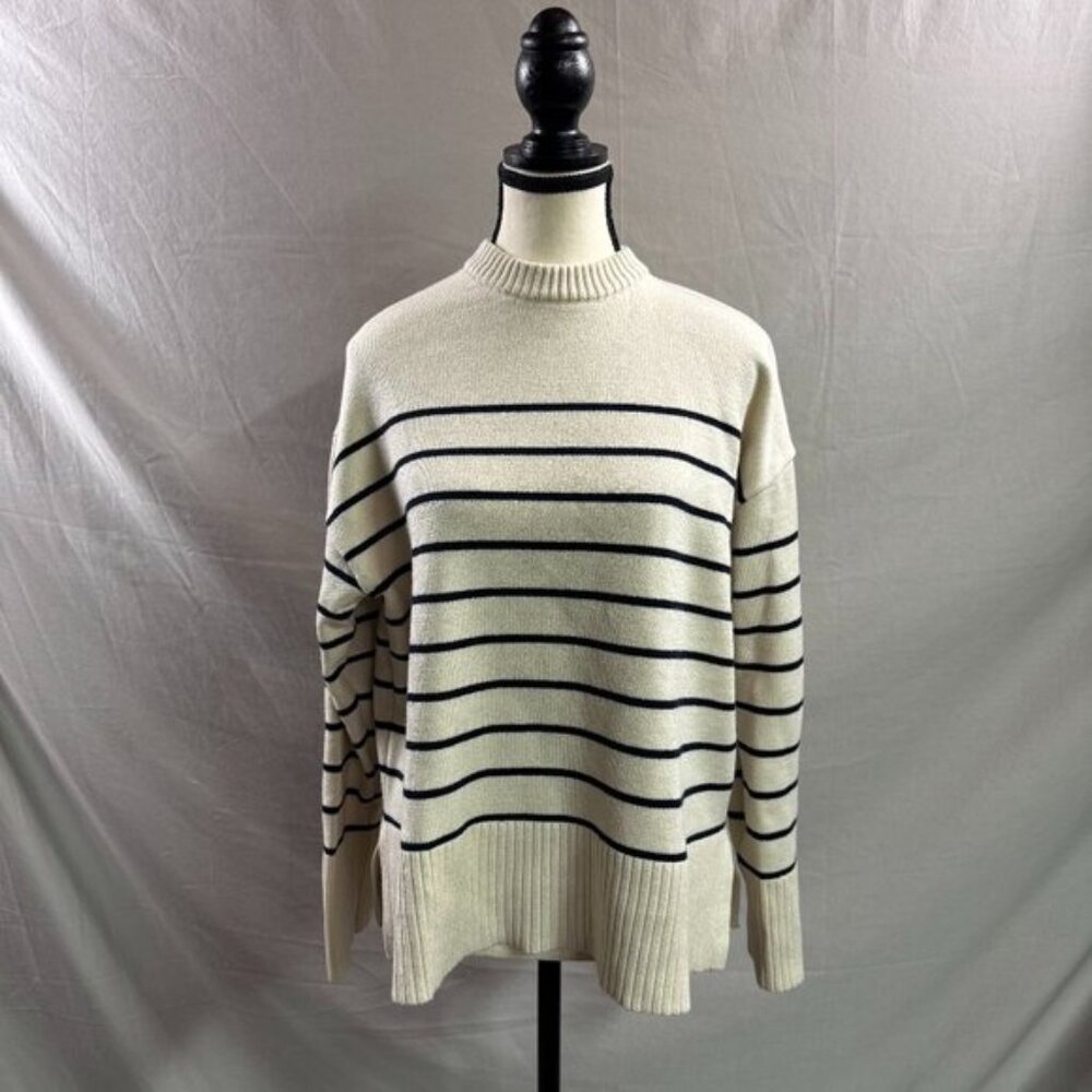 Zara Heavy Knit Striped Sweater NWOT